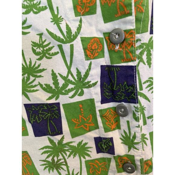 Vintage Men’s Gitano Collection Tropical Palm Trees Vacation Button Down Shirt M - Picture 7 of 10